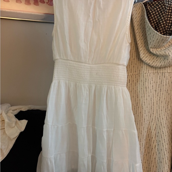JGEE white Sleeveless Ruffled Dress small - Picture 4 of 4